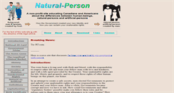 Desktop Screenshot of natural-person.ca
