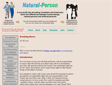 Tablet Screenshot of natural-person.ca